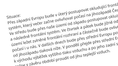 Textová předpověď